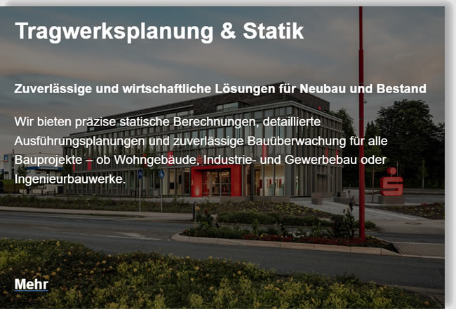 Tragwerksplanung Statik